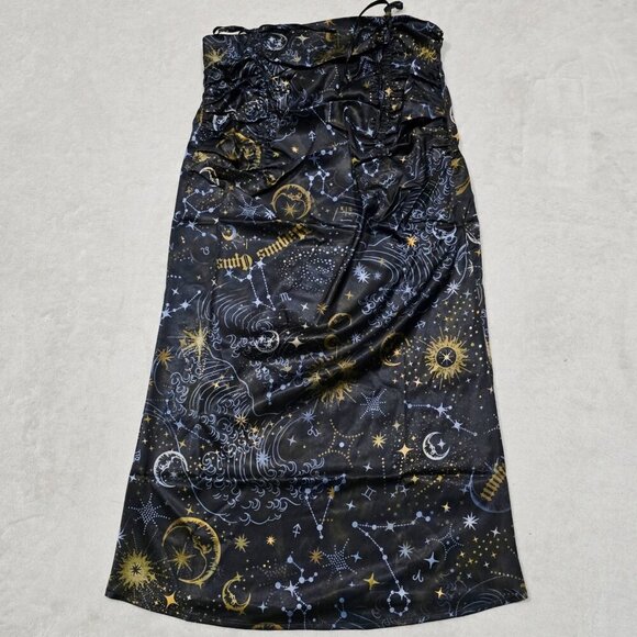 Horoscopez ✦ Starry Night Skirt Set ✦ One-Shoulder Bustier Celestial Midi Skirt - Picture 12 of 16